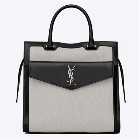 uptown large linen canvas ysl|Uptown Saint Laurent Bags .